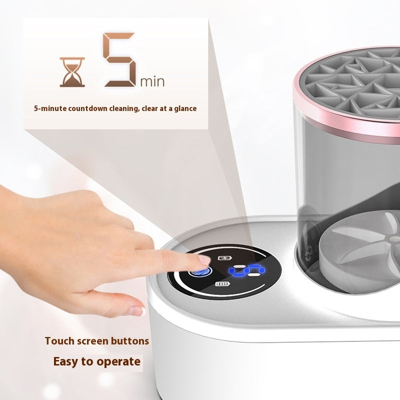 Electric Makeup Brush Cleaner – Deep Cleans & Dries in Seconds (USB Rechargeable)